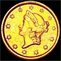 1852 Rare Gold Dollar XF