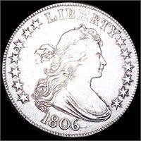 1806 Draped Bust Half Dollar ABOUT UNCIRCULATED