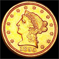 1895 $2.50 Gold Quarter Eagle UNCIRCULATED