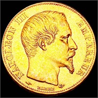 1857 French Gold 20 Francs UNCIRCULATED