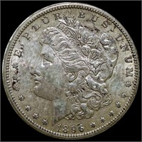 1896-O Morgan Silver Dollar NEARLY UNC