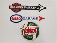 (3) Cast Iron Directional/Advertising Signs