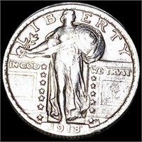 1918 Standing Liberty Quarter CLOSELY UNC