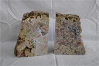 Geode bookends 7.5" H