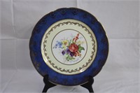 Paragon blue floral 10.5" plate