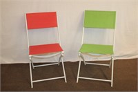 2 folding patio/lawn chairs