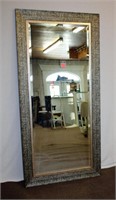 Framed beveled mirror 32.5 X 66.5"