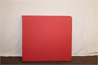 Folding red 27.75 X 60" table