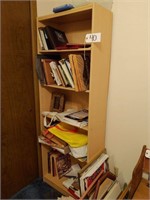 6 Shelf Bookcase with contents