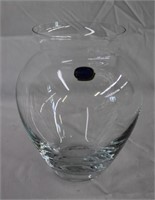 Bohemia crystal vase 8.5" H