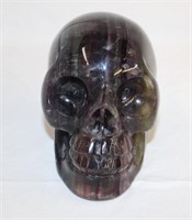 Solid amethyst skull 5" X 5"