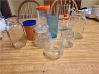 Lot of Kitchen Jars and Cups