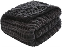 ZonLi Chunky Knit Throw Blanket - Large