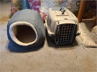 Cat Bed and small Pet Carrier
