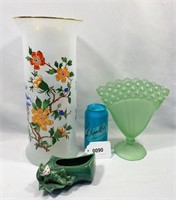 Floral Toscany vase , Fan Vase & Pea Boy Planter