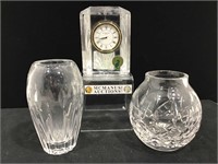 Waterford Crystal Colonnade Clock (4in. H) and
