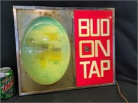 Bud on tap sign