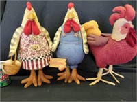 3) chickens