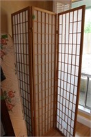 6ft Wood frame screen/room divider