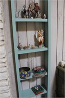 Contents of Den decor shelf