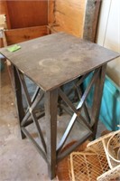 Wooden lamp table