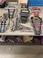 Collection of various end  wrenches some metric