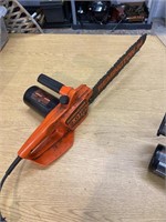 Remington 2 hp electric chainsaw. Plugged it in
