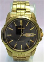Seiko Day/Date 100M Black Dial Wrist Watch
