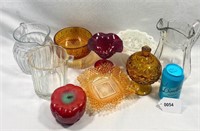 Colorful glass Candy Dishes,Ice Pitcher & Pitchers