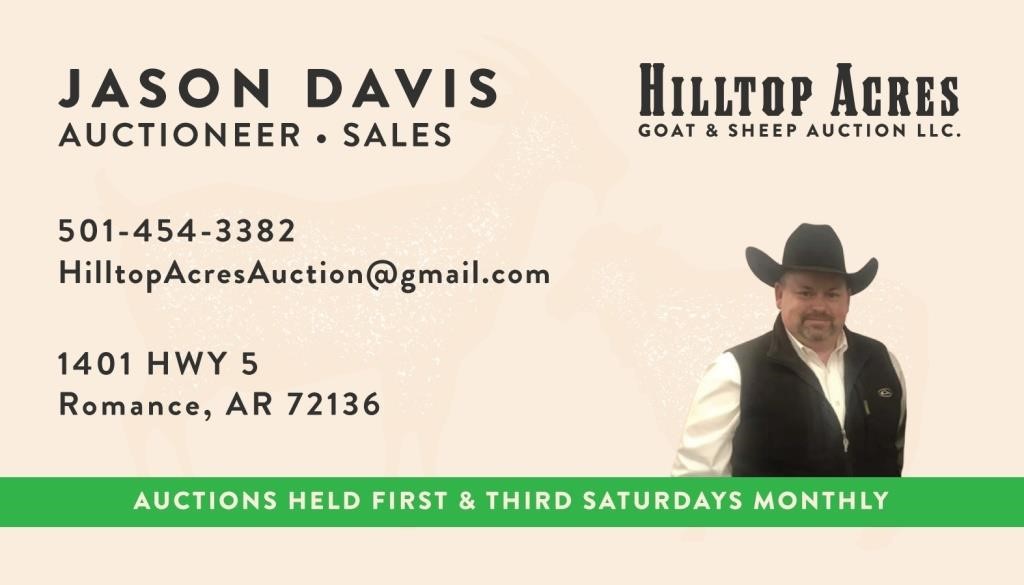 Hilltop Acres Goat & Sheep Auction - June 19