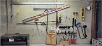 Tools - squares, saws, levels, hammer, etc.