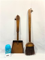 Copper Style Fireplace Broom & Dustpan