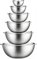 Premium Stainless Steel Mixing Bowls (Set of 6)