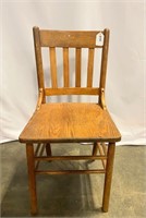 Project Wood Chair Seat 15.5"X16"X 18" T Back 34"T