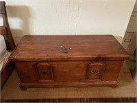 Old chest measures 21 inches high I 46 inches