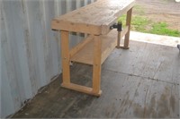 Work Bench 4 ft long - with vice both ends