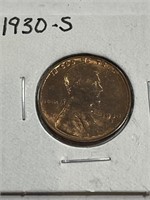 1930 s BU Grade Lincoln Wheat Cent