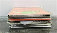 Group of vinyl records