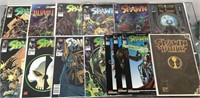 Group of Spawn comics