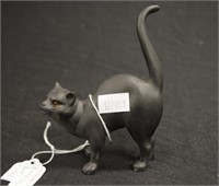 Wedgwood black basalt cat figurine