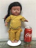 Vintage composite doll w/ stand