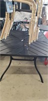 Style selections Outdoor square table and set of