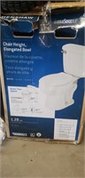 Henshaw chair height elongated bowl toilet