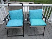 (2) Folding Patio Chairs