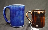 Two Australian pottery mugs