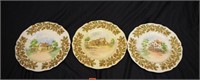 Three Royal Doulton Old English Inns series plates