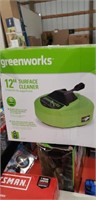 Greenworks 11 surface cleaner works with power