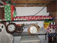 Clocks and Holiday Decerations