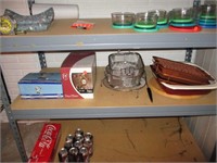 Metal Rack with Wood Shelves