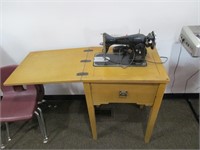 Vintage Aldens Sewing Machine in Cabinet